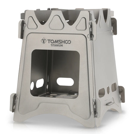 Tomshoo Titanium Stove &ndash; Portable Folding Wood Burner A Titanium