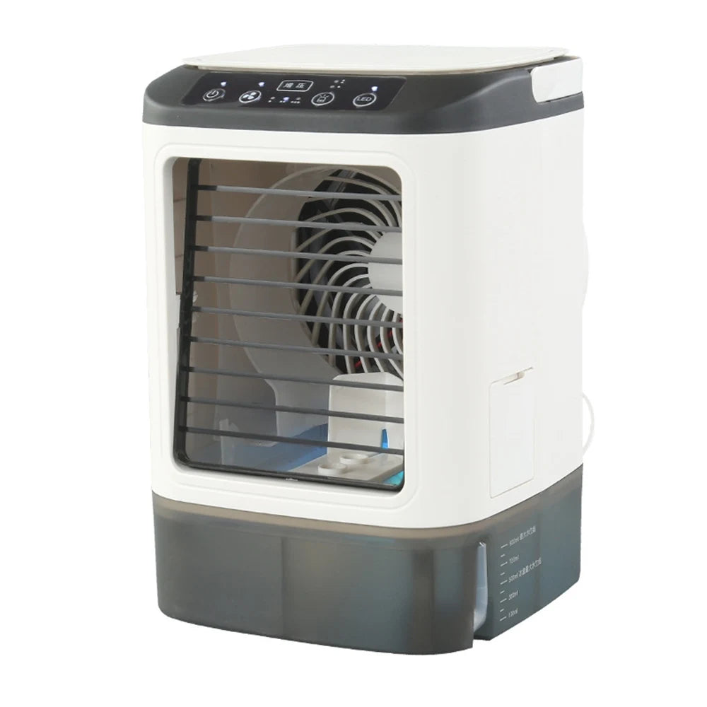 USB Portable Air Conditioner Fan with Humidifier &amp; LED Night Lamp night lamp ice box
