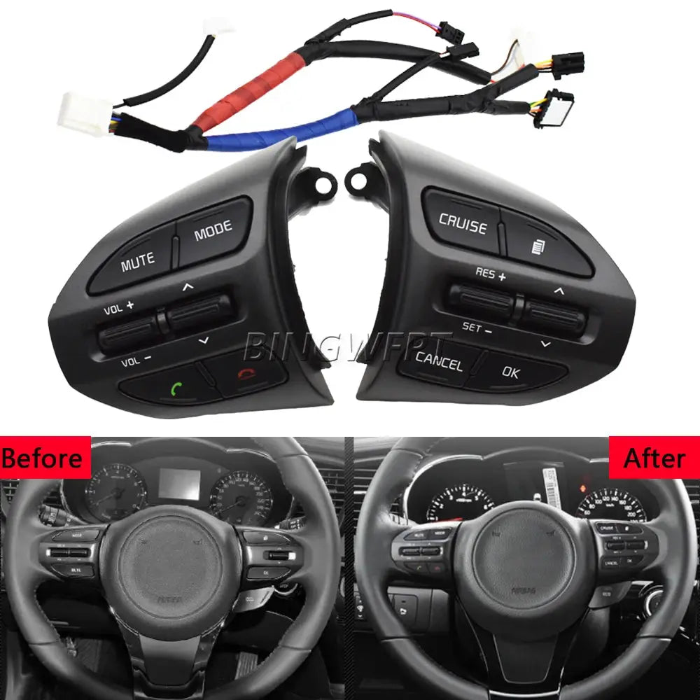Steering Wheel Control Buttons Remote Telephone Cruise Control Switch With Wire For KIA K5 2014 2015 by InterCyprus Trading Ltd