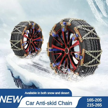 Winter Vehicle Anti Skid Chains &ndash; Thick Manganese Steel