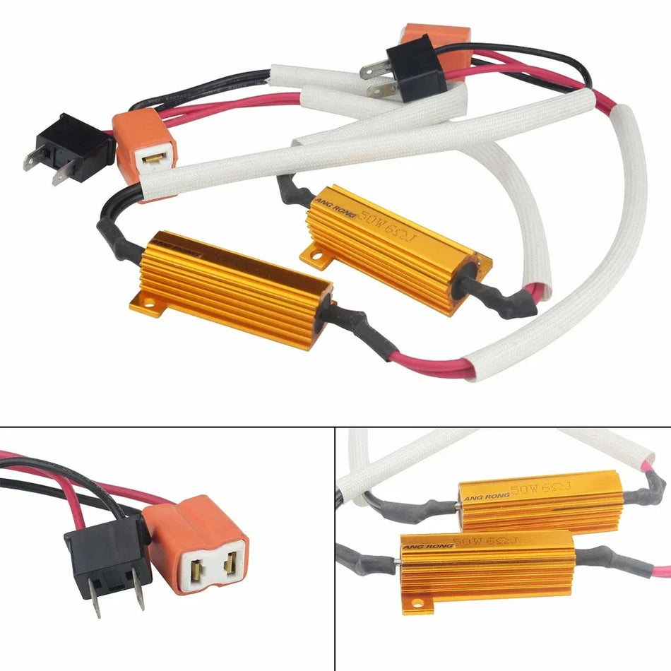 Résistance de charge LED H7 50W 6 Ohm CANBUS pour phares antibrouillard - Pack de 2