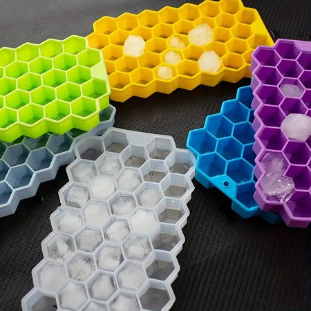 Silicone Ice Cube Trays &ndash; Eco-Friendly Honeycomb Design