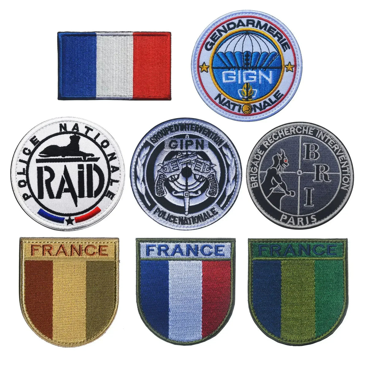 GIGN GIPN BRI Embroidery Patches &ndash; Durable Tactical Patch