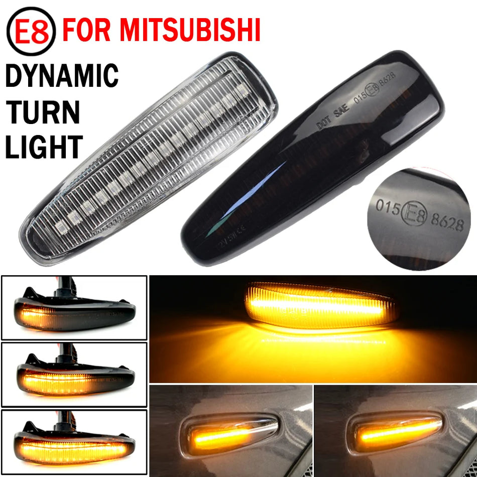 Lumină de semnalizare laterală dinamică LED pentru Mitsubishi Lancer Evo X