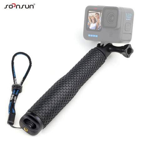 SOONSUN Aluminium Waterproof Selfie Stick &ndash; Versatile Underwater Grip for Action Cameras