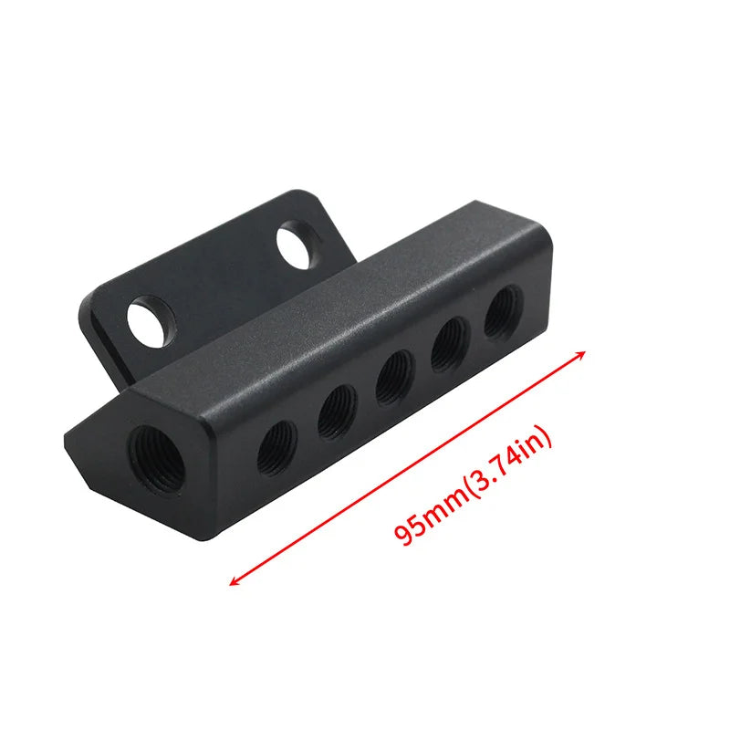 Bloc de aspirare auto cu 5 porturi, cu turbo boost și porturi de wastegate