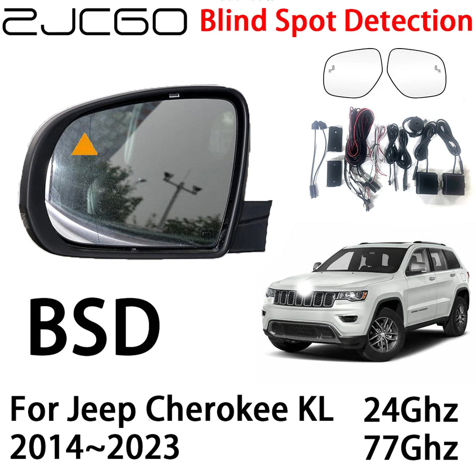 Blind Spot Radar Warning System for Jeep Cherokee KL 2014–2023 Dual MmWave Radars
