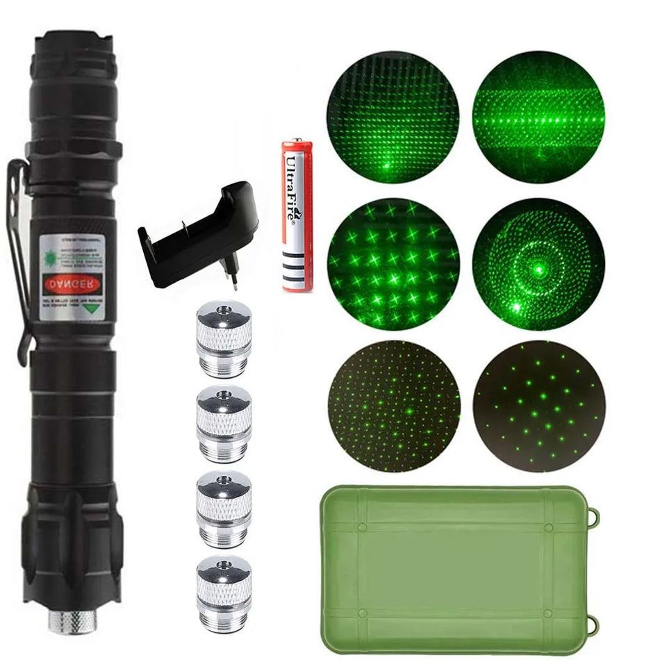 Mini Green Laser Pointer for Cats, Battery Operated LED Toy, Interactive Light
