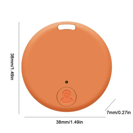 Smart Mini GPS Tracker - Anti-Lost Bluetooth Locator for Pets, Kids, and Valuables Orange