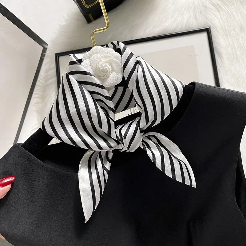 YIMOERSS Silk Bandana Scarf &ndash; Luxurious 100% Real Silk 14308 / Real Silk 53x53cm