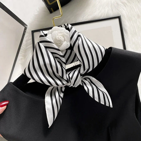 YIMOERSS Silk Bandana Scarf &ndash; Luxurious 100% Real Silk 14308 / Real Silk 53x53cm