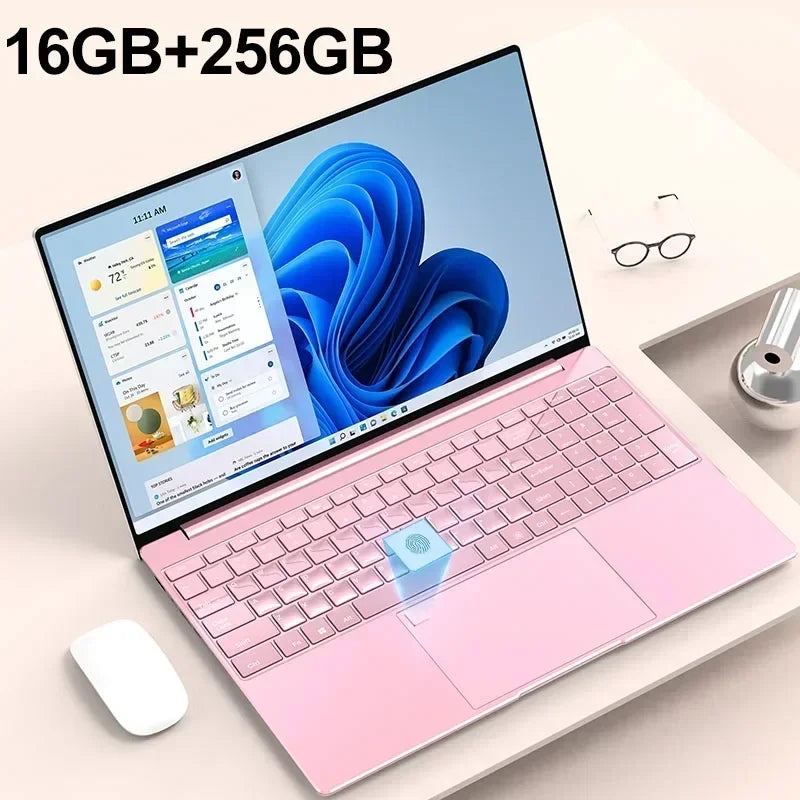 15.6 Inch Portable Laptop Intel N5095 &ndash; High Performance 32GB RAM and 2TB SSD Pink 16GB 256GB / Intel Celeron N5095