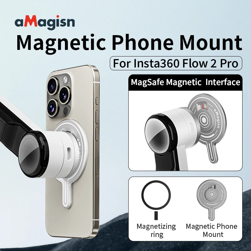 Magisn Magnetic Mount for Insta360 Flow 2 Pro &ndash; MagSafe