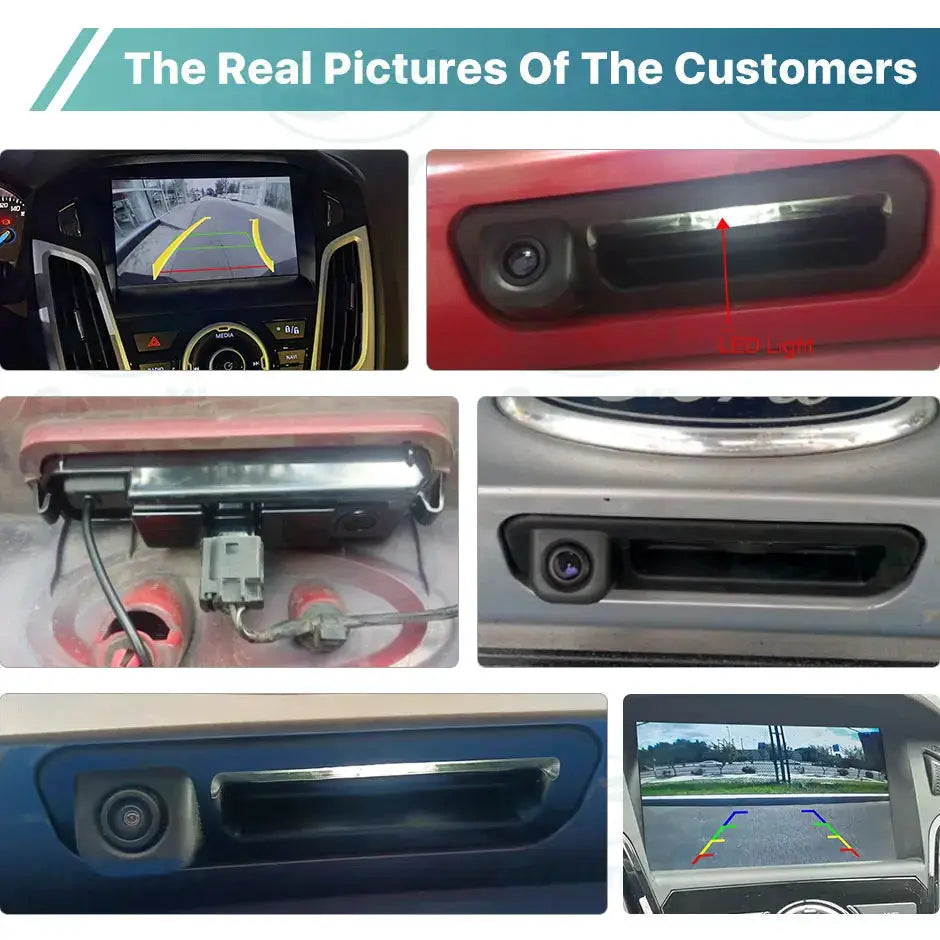 AHD 1080P 170° Vehicle Trunk Handle Rear View Reverse Camera For Ford Focus 3 MK3 C MAX 2011-2014 Dynamic Trajectory by InterCyprus Trading Ltd