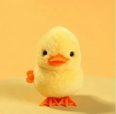 Yellow Jumping Chicken Wind-Up Plush Toy for Kids 2-4 Years Yellow Duck