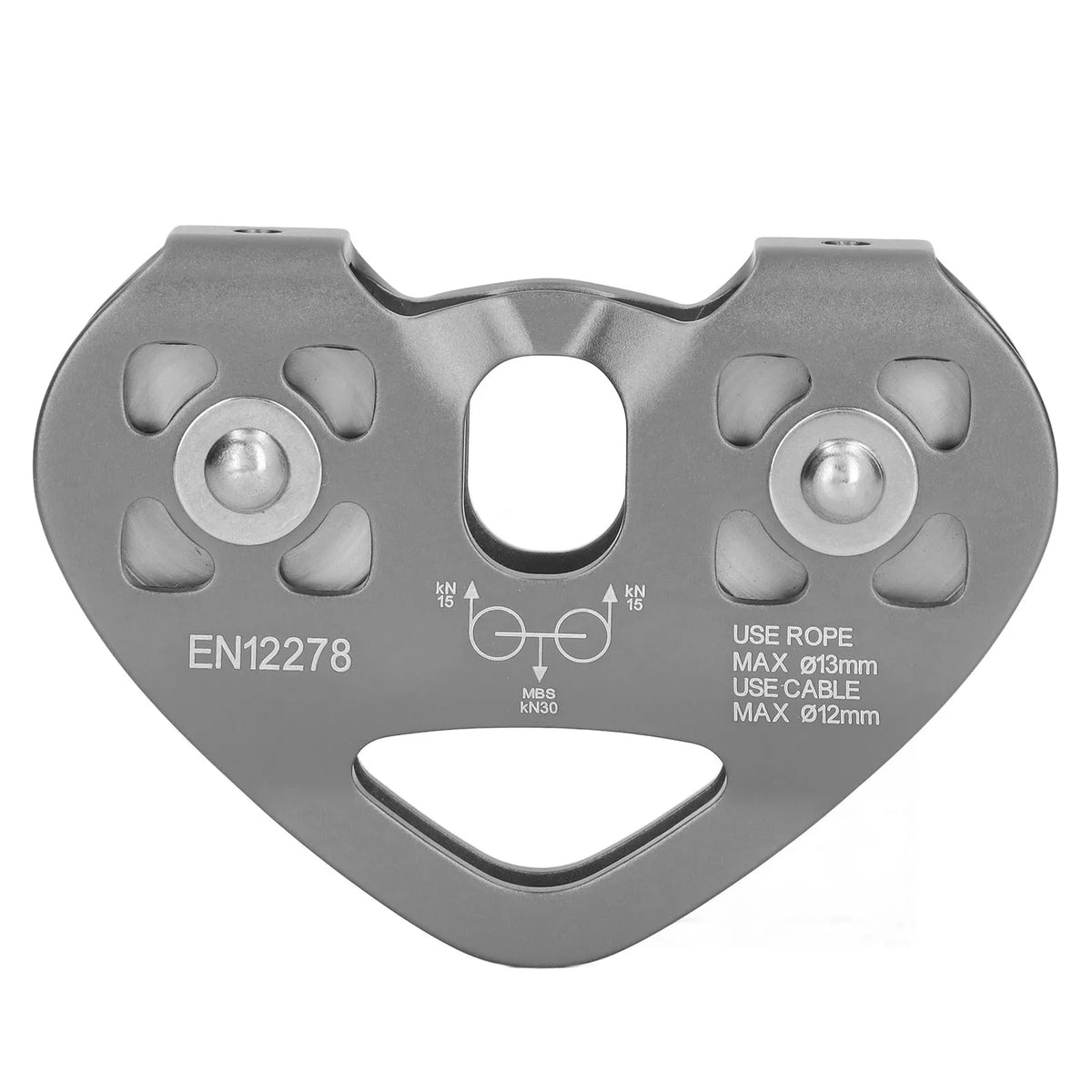 ZK30 Zipline Swivel Pulley Aluminum &ndash; Ultra Lightweight GRAY COLOR