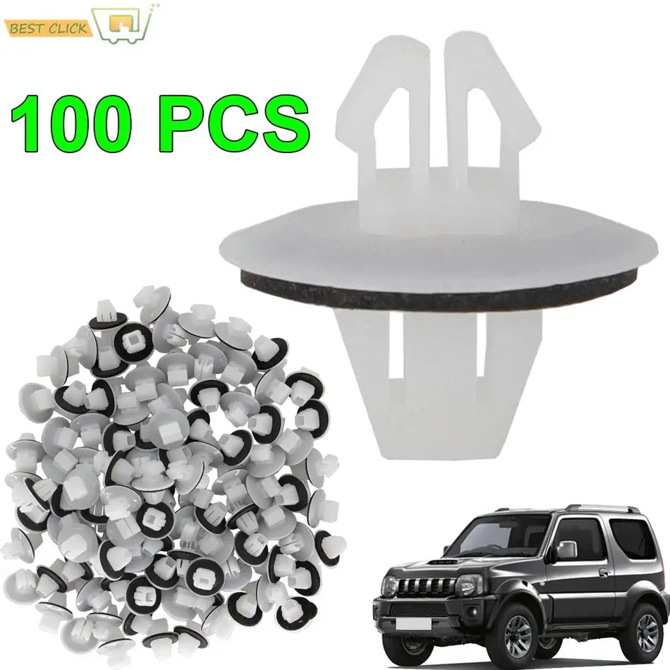 100X Car Trim Clips Retainer Fasteners 77553-65D10 For Toyota Corolla RAV4 Suzuki Grand Vitara SX4 Moulding Holder by InterCyprus Trading Ltd