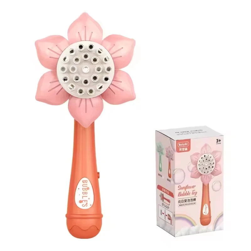 23 Holes Bubble Gun &ndash; Fun Outdoor Bubble Blowing Pink color box