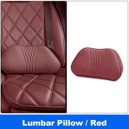 Vtear Universal Car Neck Lumbar Cushion Memory Foam Support Pillow Anti-Scratch Seat Parts Interior Modification Accessories by InterCyprus Trading Ltd