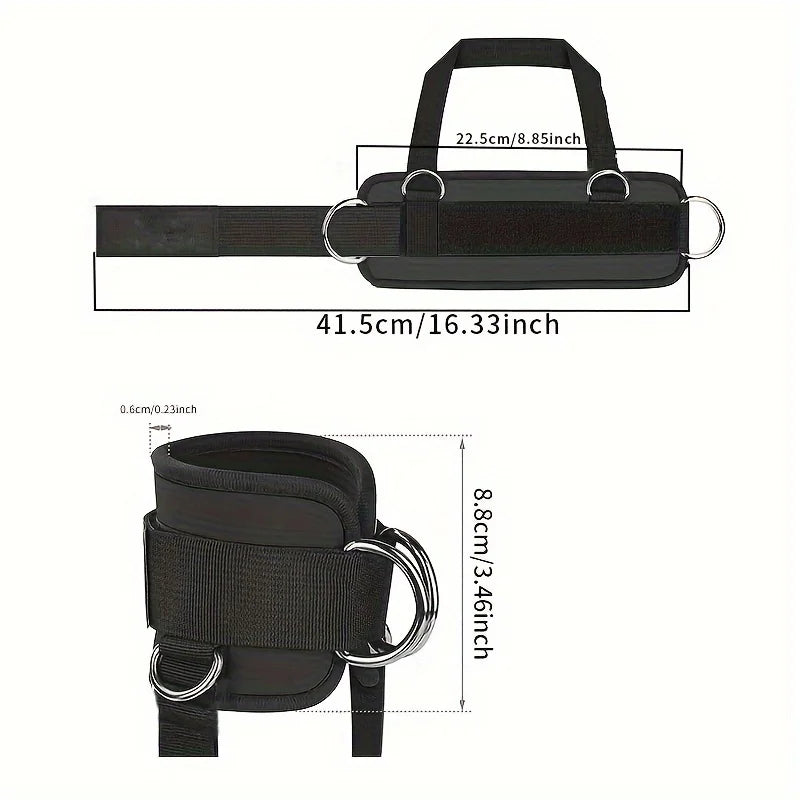 Leg Strength Trainer Set With Ankle Strap, Foot Ring And Resistance Band