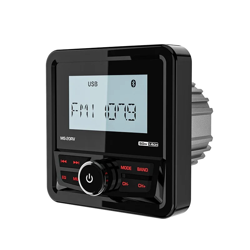 MS-20RV-1 &ndash; Bluetooth IPX5 Waterproof 200W Marine Stereo Only Radio