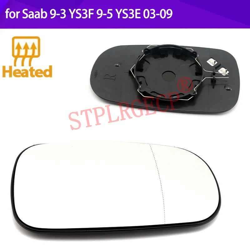 Cristal del Espejo Calefactable para Saab 9-3 YS3F 9-5 YS3E 03-09