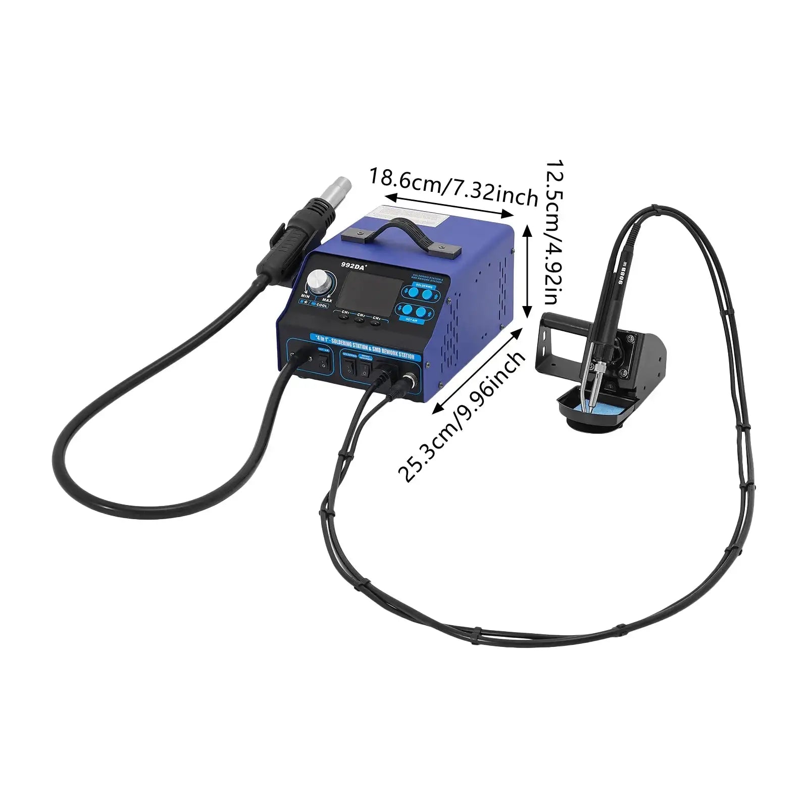 Soldering Station Kit Vacuum Pen 780W &ndash; All In One Rework black / GERMANY