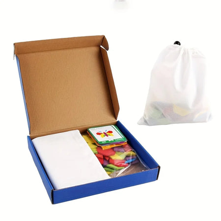 Montessori Wooden Jigsaw Puzzle Set - 155 pcs Educational Toy for Kids, Unisex Gift, Ages 3-6