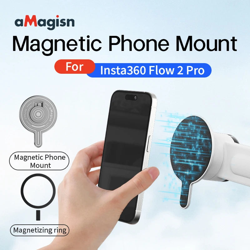 Magisn Magnetic Mount for Insta360 Flow 2 Pro &ndash; MagSafe