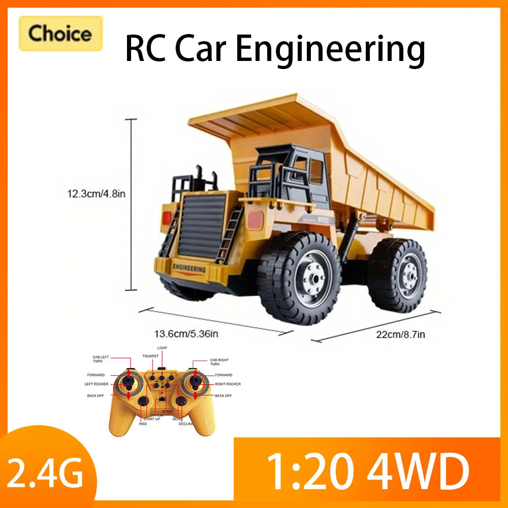 2025 New 4WD RC Alloy Dump Truck &ndash; Durable Alloy Build