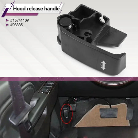 Interior Hood Release Handle Lever With Cable Pull 15741109 For Chevy Tahoe Silverado GMC Sierra Yukon Cadillac by InterCyprus Trading Ltd