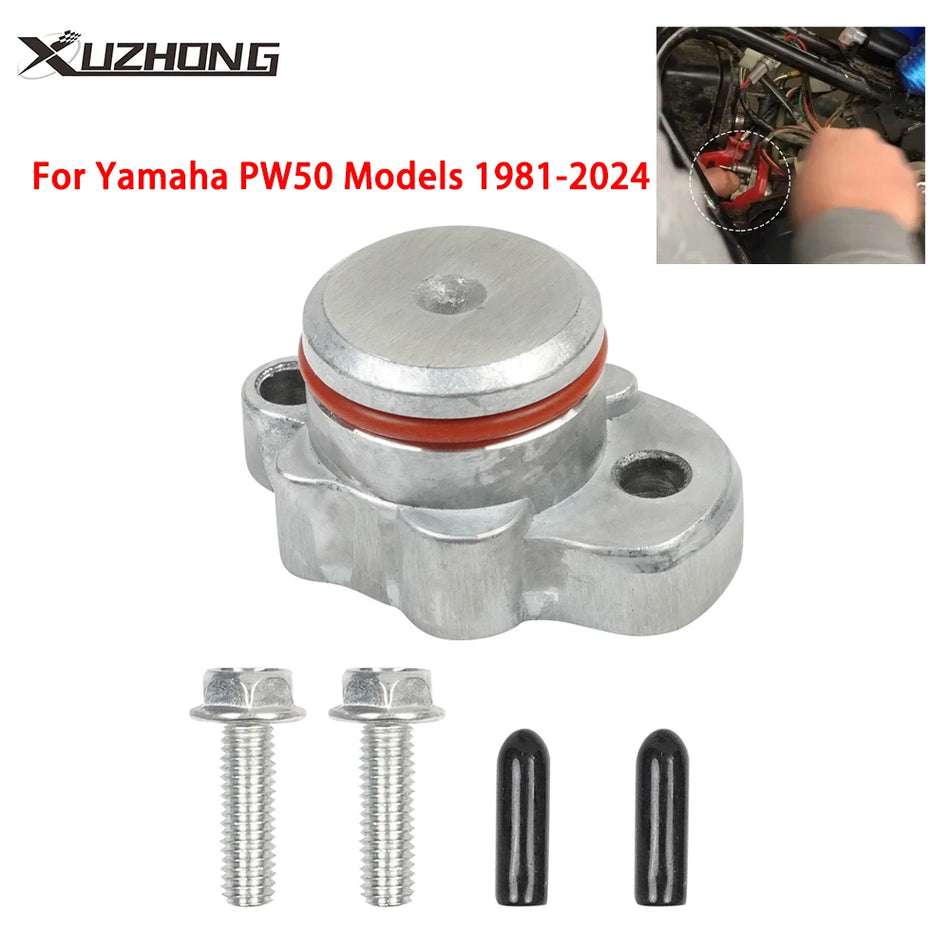 Yamaha PW50 Oil Injection Block Off Plug, Oil Pump Cover