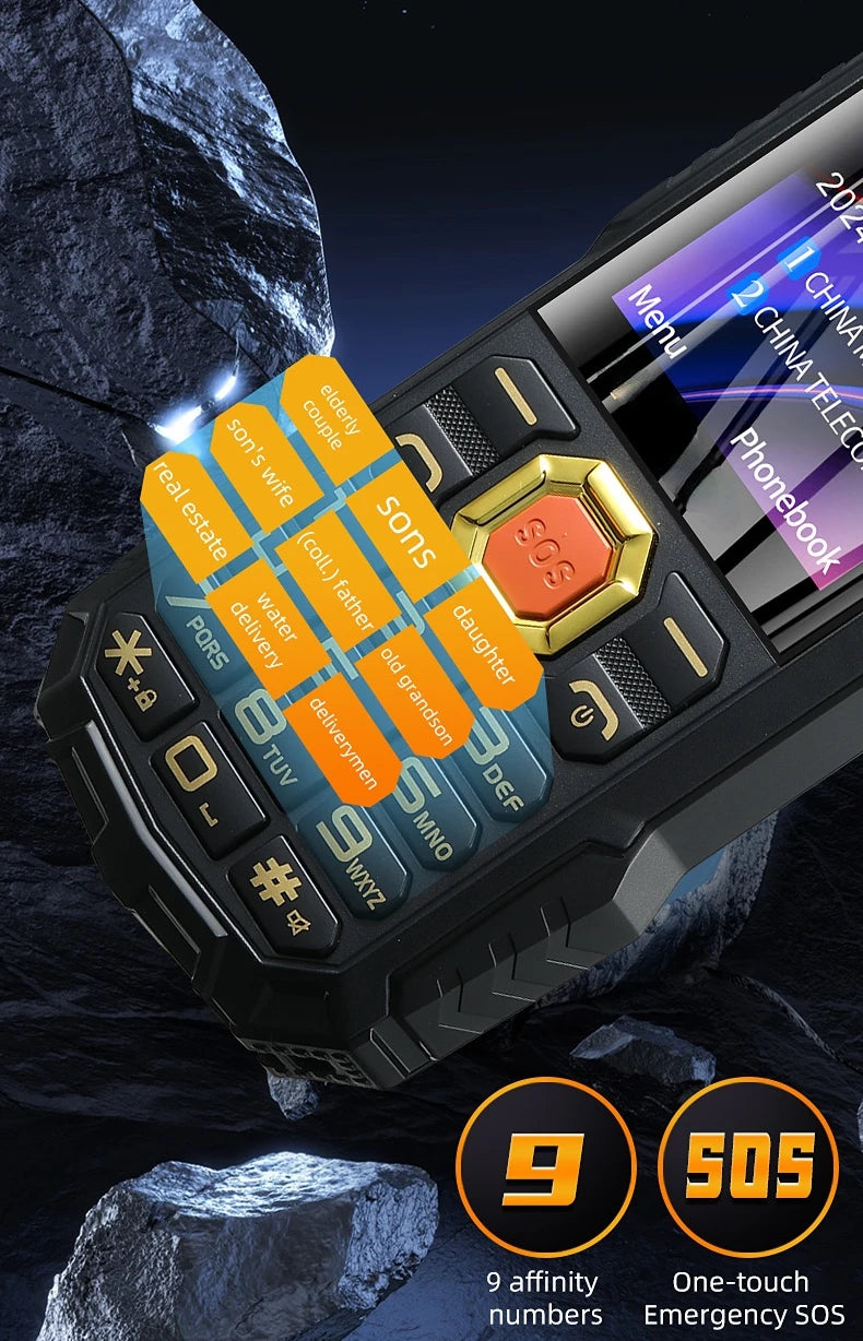 2G Rugged Senior Phone With SOS &ndash; Ultra Long Battery Life
