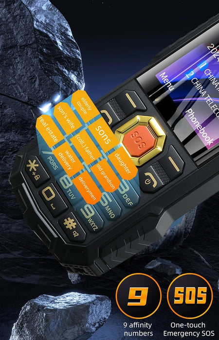 2G Rugged Senior Phone With SOS &ndash; Ultra Long Battery Life