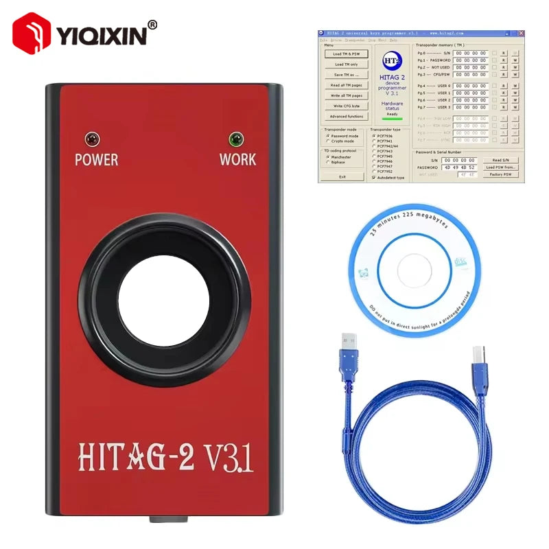Hitag 2 V3.1 Võtme Programmeerija Üksne Transponder Immo Kaugjuhtimisega PIN-i Lugemine