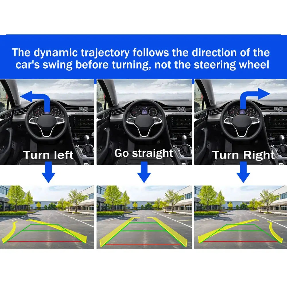 4K 1080P AHD Car Trunk Handle Reverse Backup Camera Dynamic Trajectory For VW Skoda Octavia 2 3 A5 Fabia Yeti Superb Audi A1 A3 by InterCyprus Trading Ltd