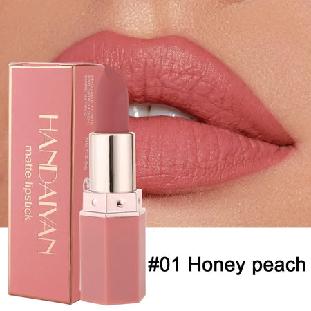 Matte 6-Colour Lipstick Set - Long-lasting, Waterproof 01 / Full Size