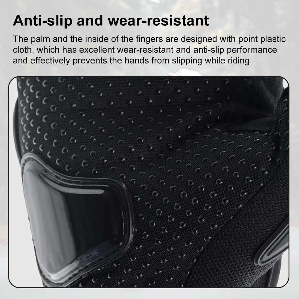 Breathable Full Finger Motorcycle Gloves for Men and Women