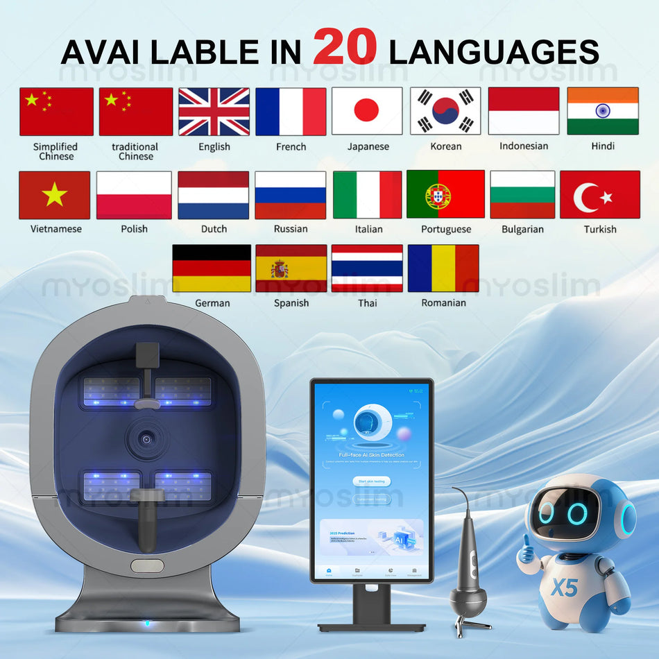 2in1 Ansigts- og Hovedbundsanalyse AI Skønhedsenhed til Salon