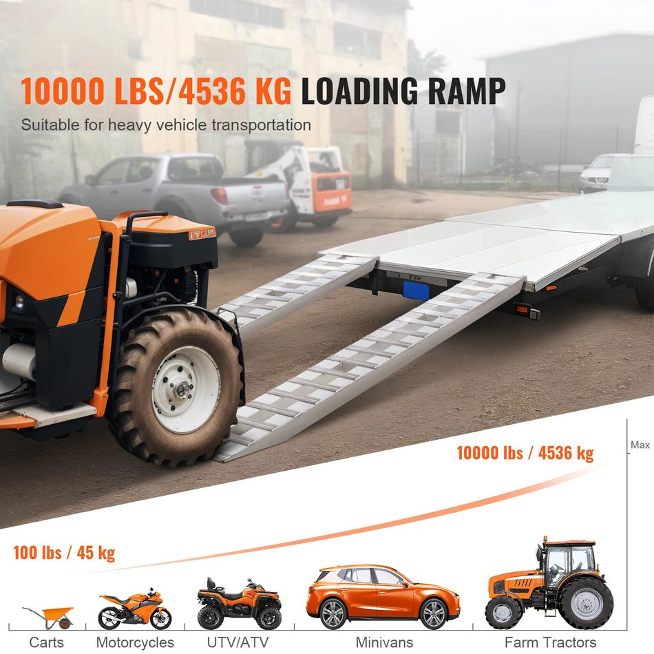 Aluminiowe rampy załadunkowe 10000 Lbs 2szt Motocykl UTV ATV