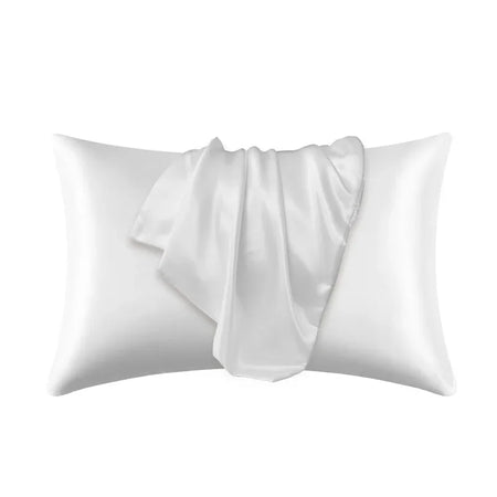 100% Silk Pillowcase by NoEnName_Null &ndash; Promotes Healthier Hair and Skin white / 51cmx76cm