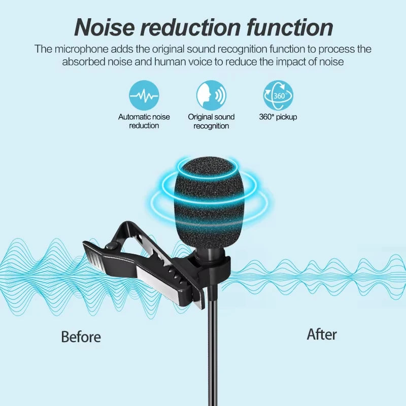 Opansten Clip-On Lavalier USB-C Microphone &ndash; Condenser
