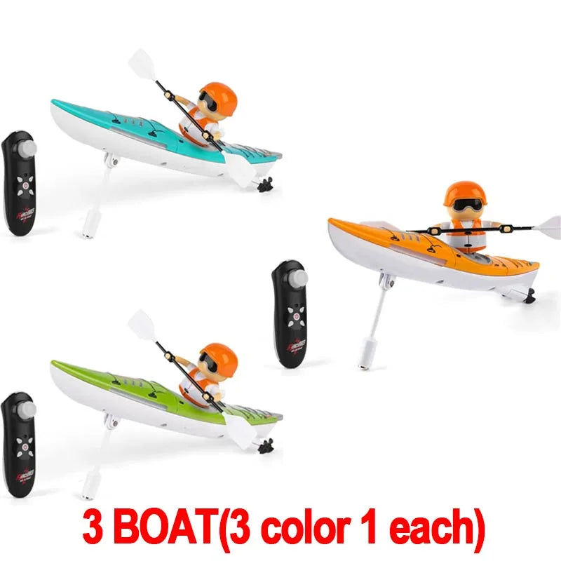 Rc Boat Kayak Racing Ship 2.4G &ndash; Remote Control Speed Boat 3 color 1each