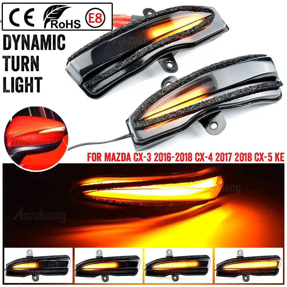 Dynamic LED Turn Signal Lights For Mazda CX-3 CX-4 CX-5 by InterCyprus Trading Ltd
