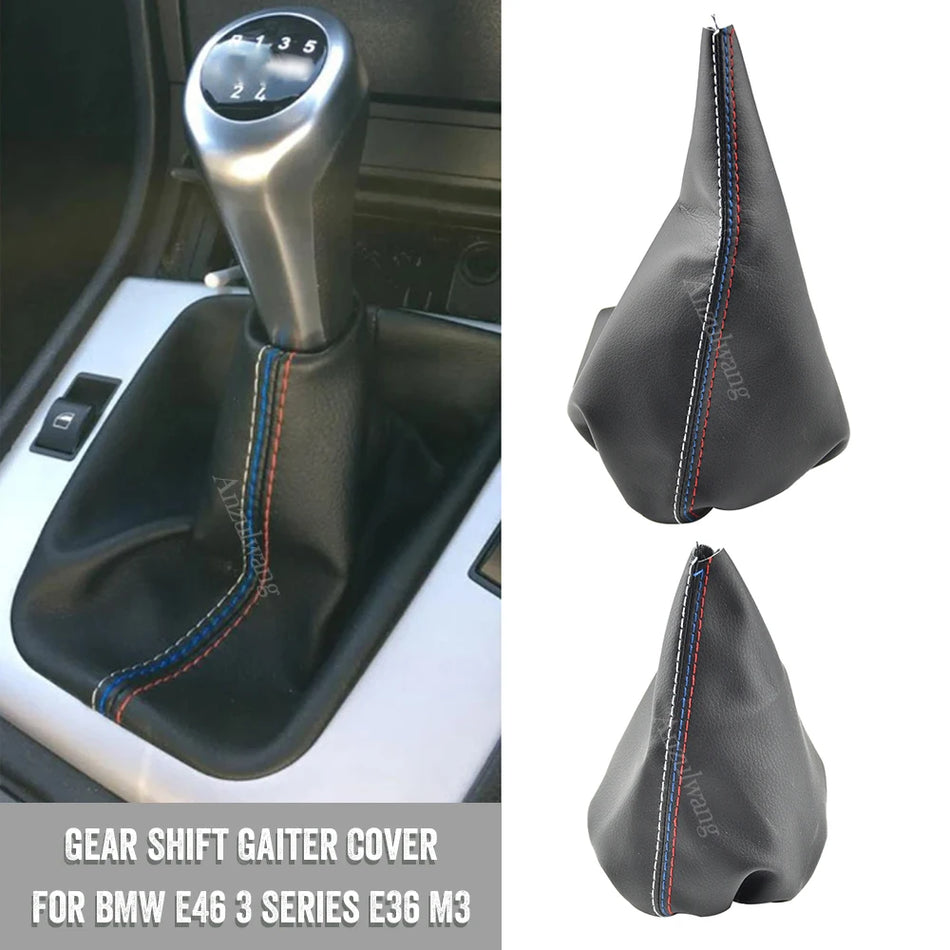 Handbrake Dust Cover with Leather Trim for BMW E36 E46 M3