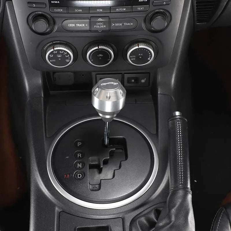 Головка алюминиевой ручки переключения передач для Mazda MX5 NC 2009-2015 серебристая
