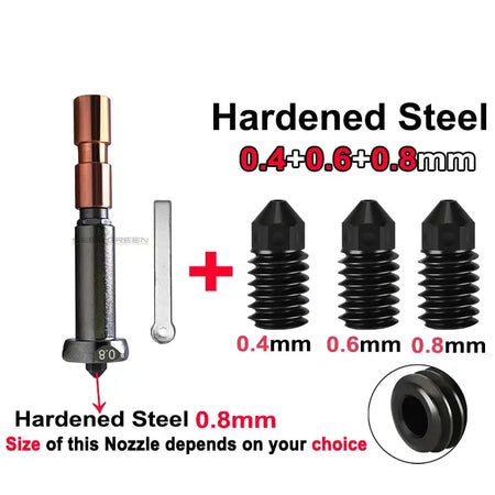 Upgrade Nozzle For Anycubic Kobra 3 Max 0.4mm 0.6mm 0.8mm 0.8-HS-468