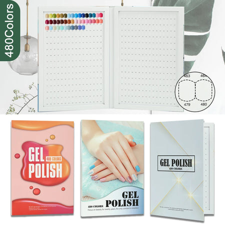 P-SB10-480 Nail Color Display Shelf &ndash; Nail Art Sample Book