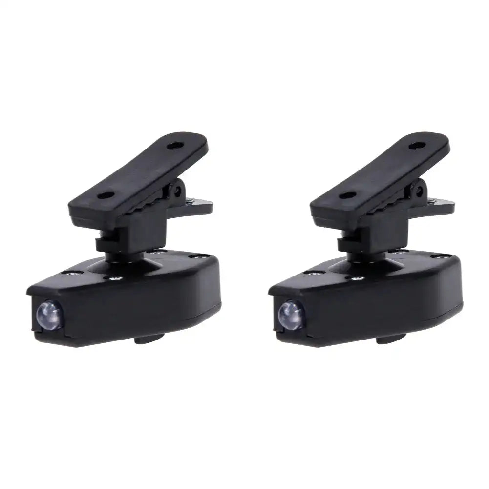 Clip On Eyeglass Book Light Portable LED Reading Lamp 2pcs