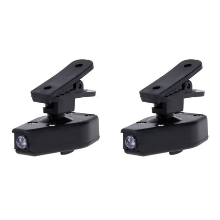 Clip On Eyeglass Book Light Portable LED Reading Lamp 2pcs